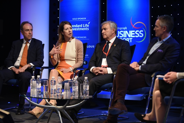 Rob Mason (IMG), Helena Morrissey (Newton Investment Management), Bill Sweeney (BOA), Martin Whitmarsh (Land Rover BAR)1.JPG